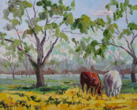 Horses in the Grove