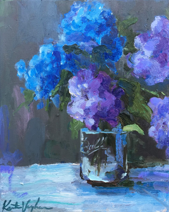 Blue Hydrangeas | Kristen Hess Art